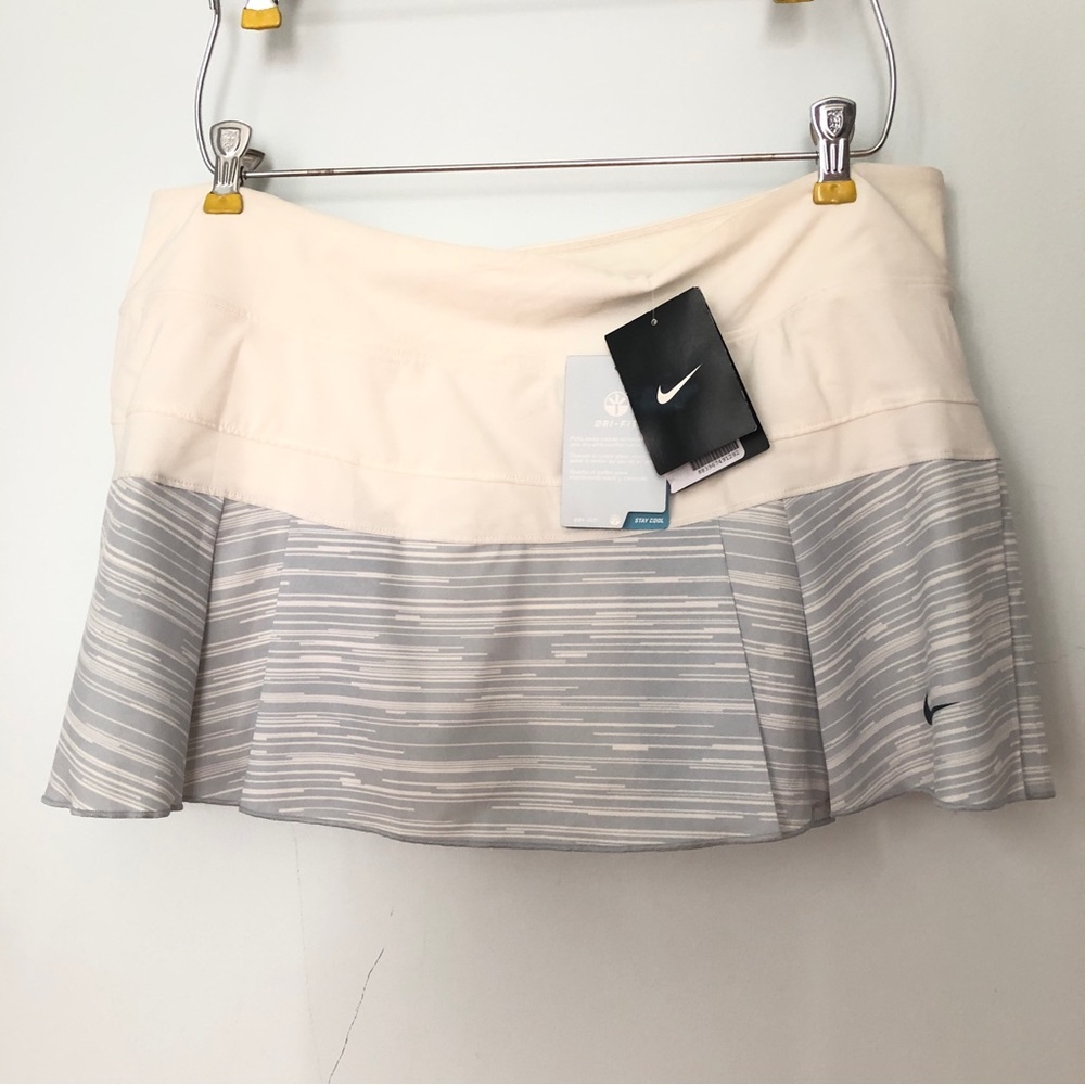 NWT NIKE DRI-FIT tennis golf athletic pleated skort shorts skirt XL